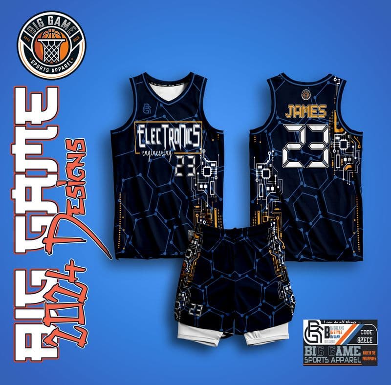 ELECTRONICS ENGINEERING basketball jersey design
