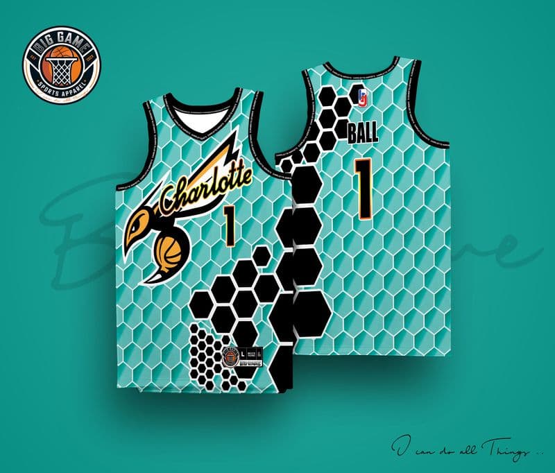CHARLOTTE basketball jersey design