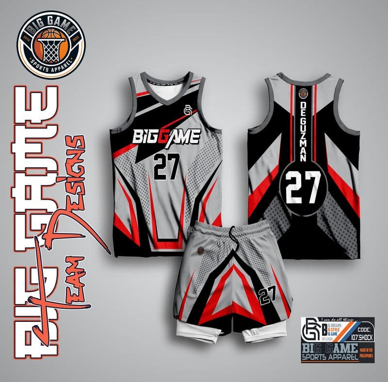 SHOCK basketball jersey design