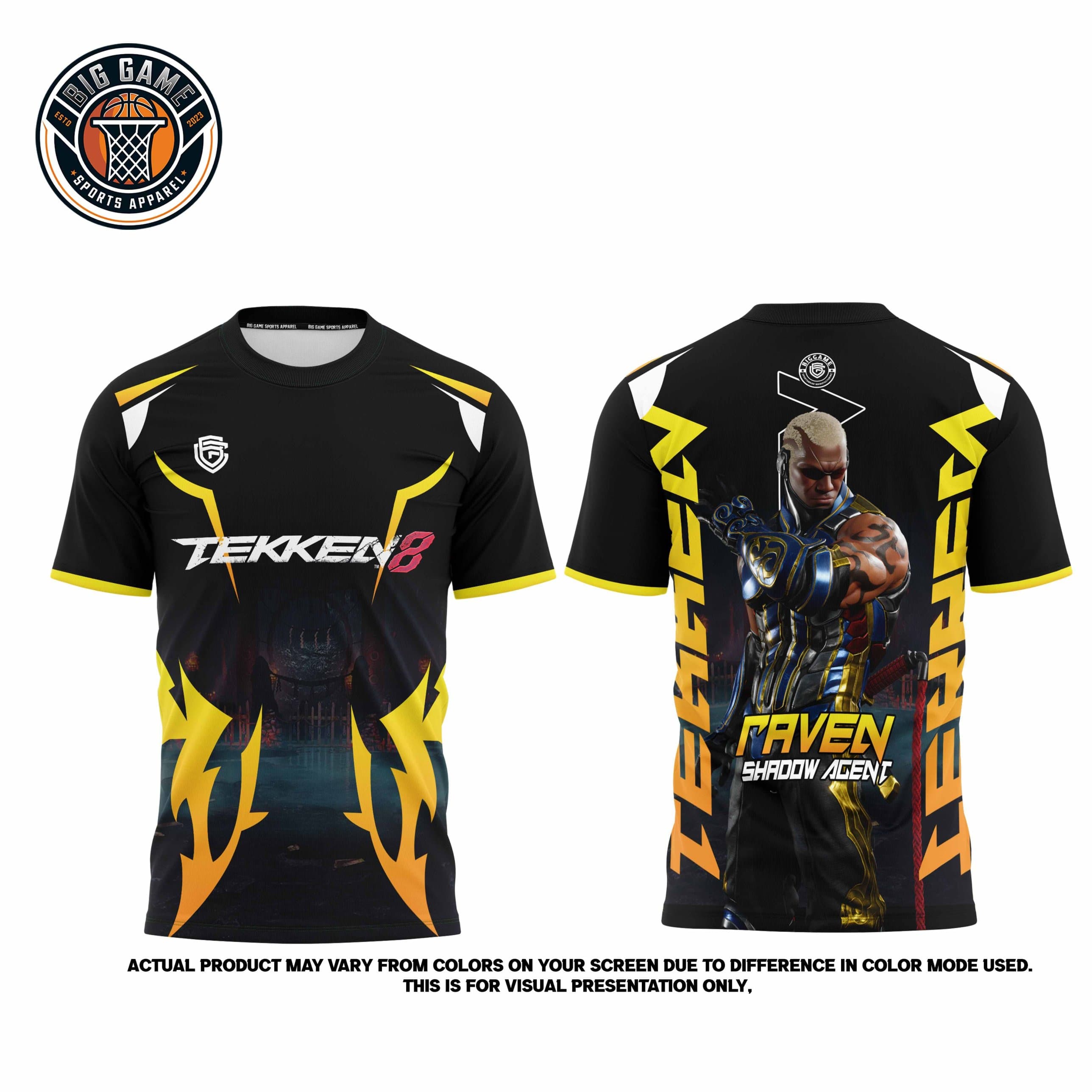 Raven Tekken 8 t-shirt set view