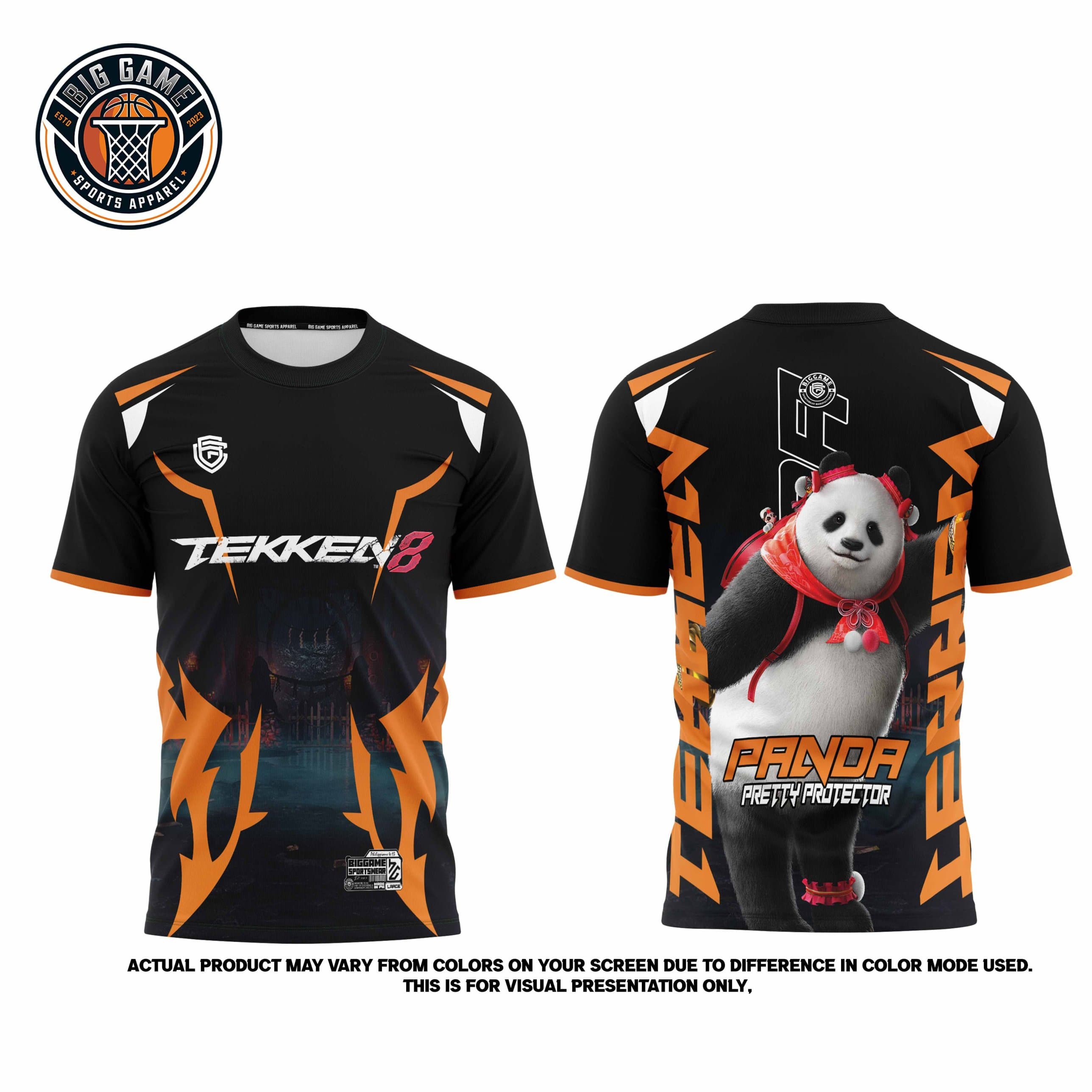 Panda Tekken 8 t-shirt set view