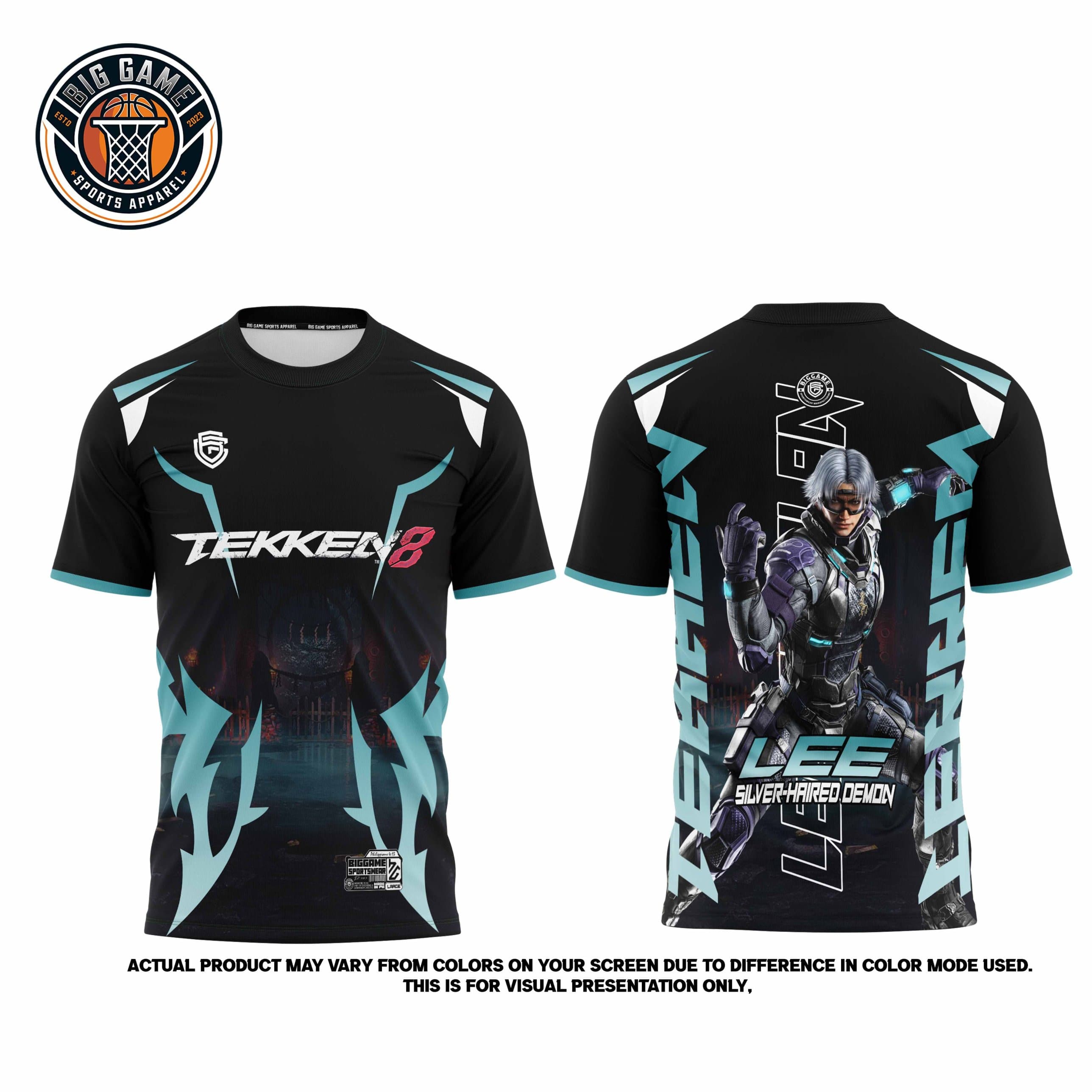 Lee Tekken 8 t-shirt set view