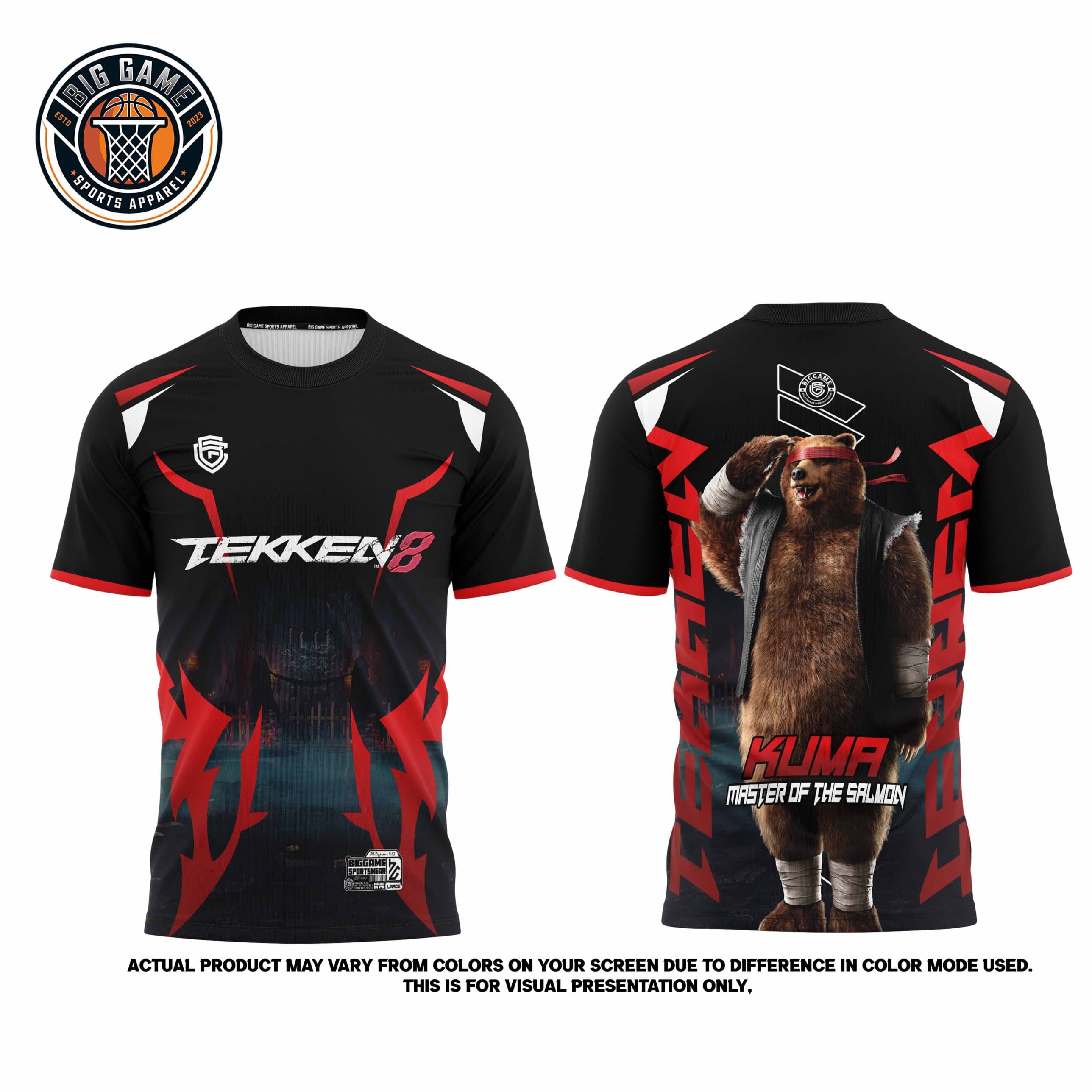Kuma Tekken 8 t-shirt set view