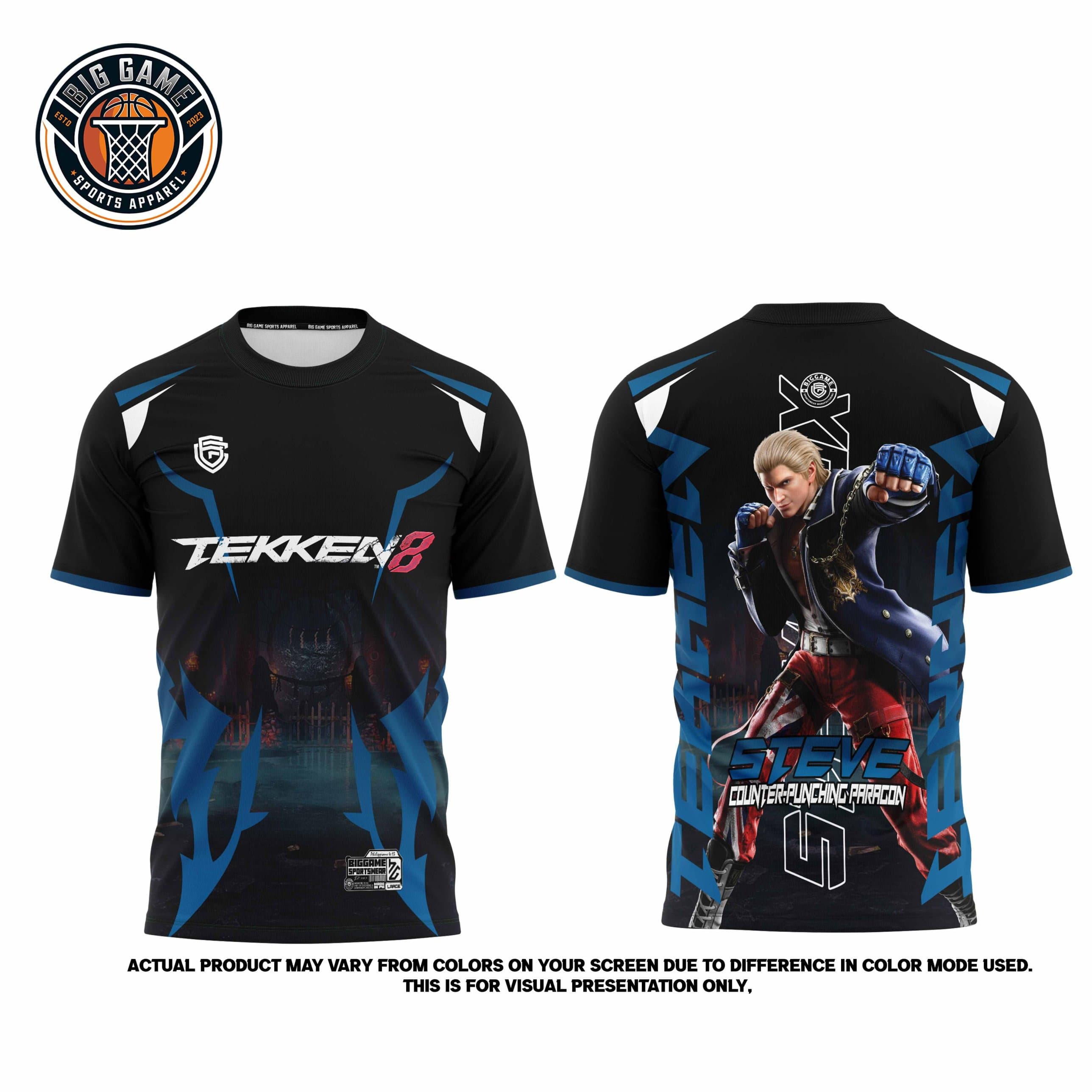 Steve Tekken 8 t-shirt set view