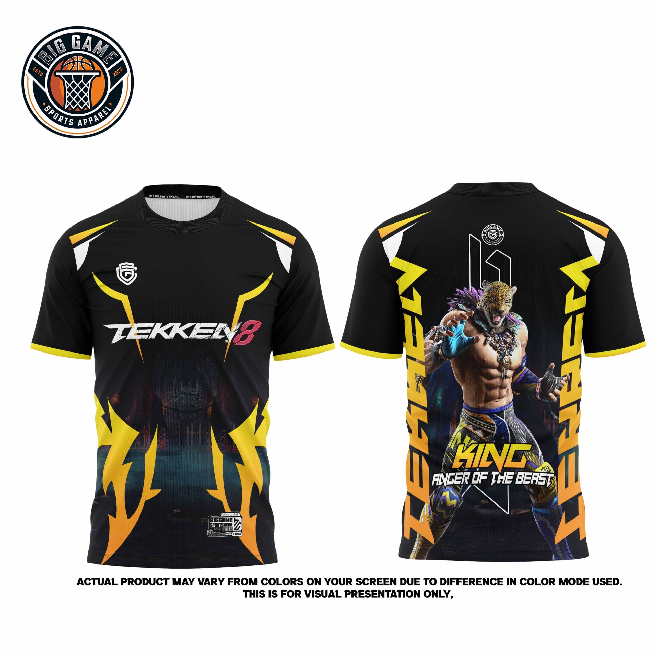 King Tekken 8 t-shirt set view