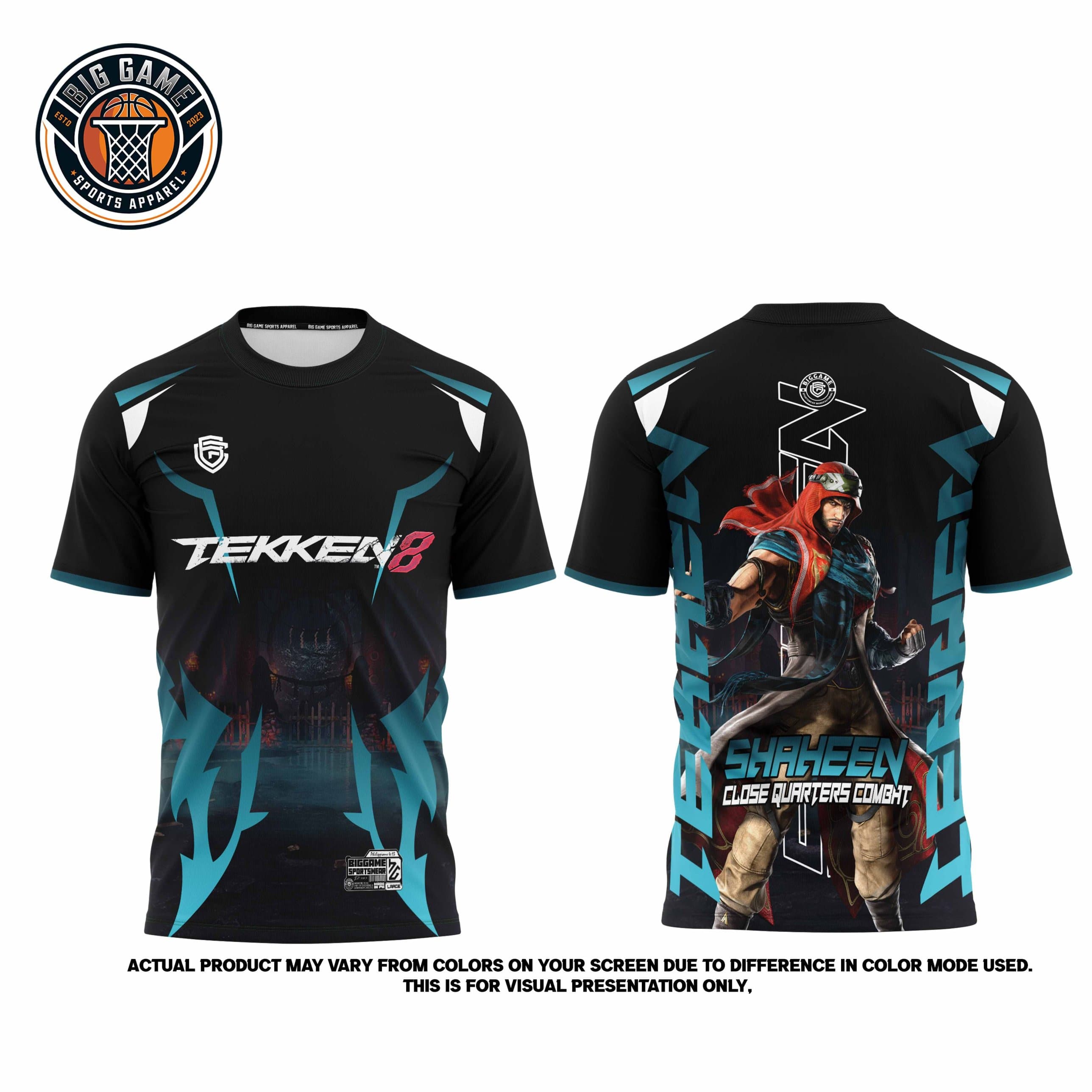 Shaheen Tekken 8 t-shirt set view