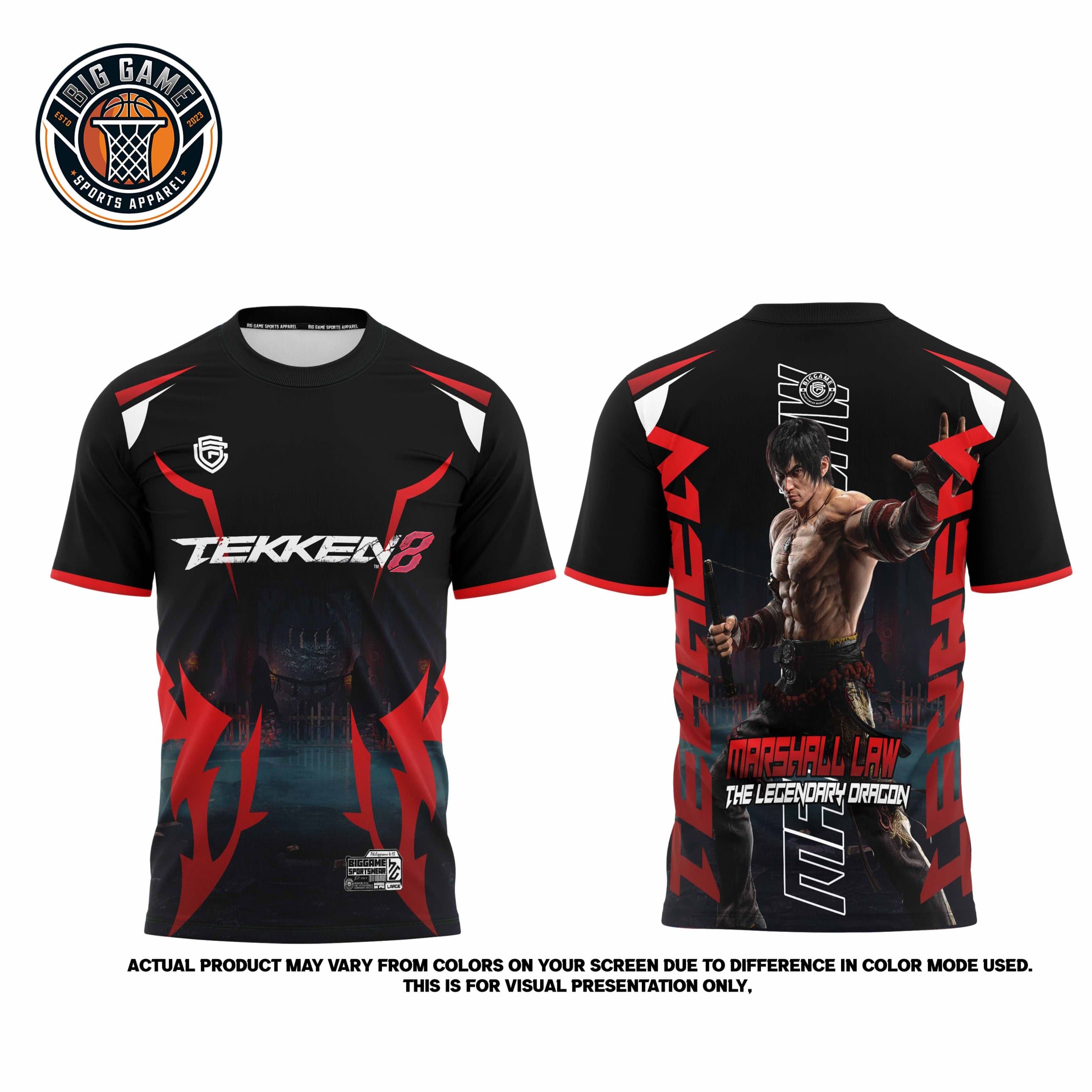 Marshall Law Tekken 8 t-shirt set view