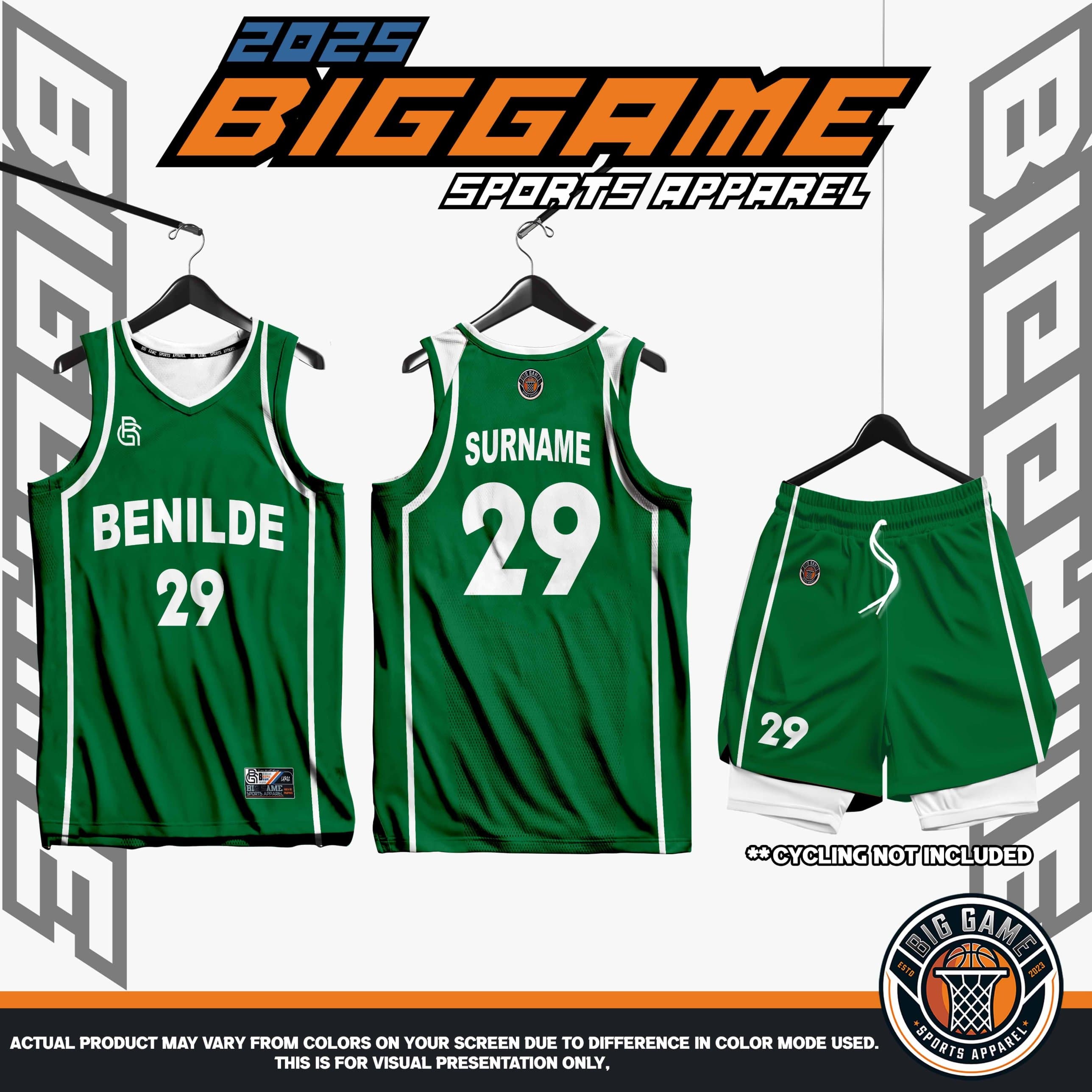 Saint Benilde Jersey Set - Green